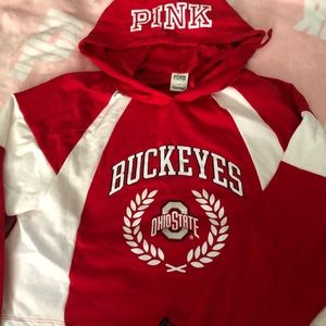 Pink Victoria Secret Crop Sweat Shirt